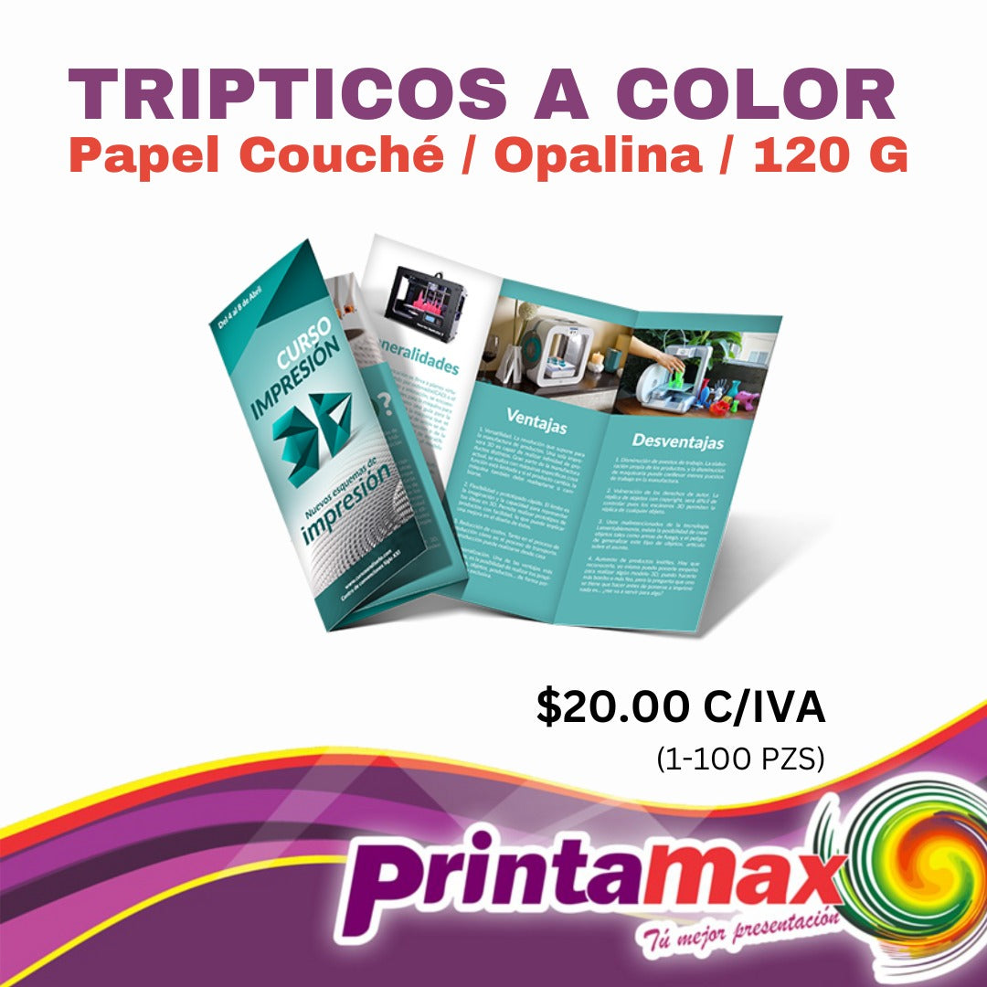 Trípticos a color